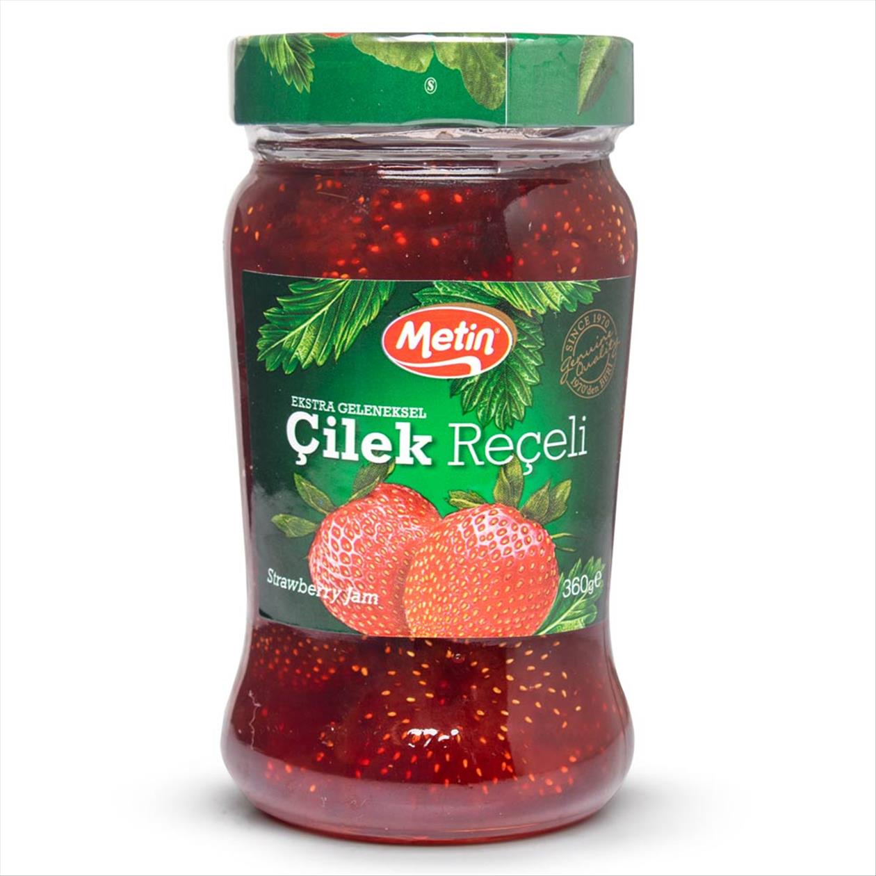 Geleia Turca Metin Morango Vidro 360g