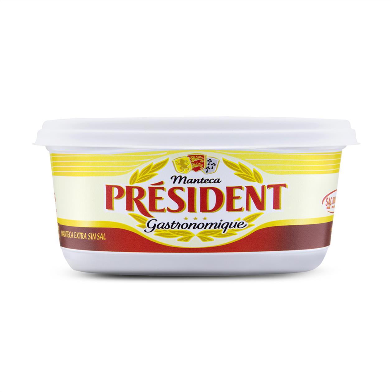 Manteiga sem Sal President Pote 200g