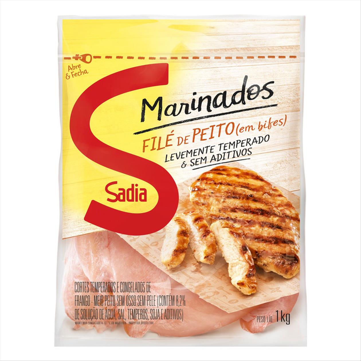 Peito de Frango em Filés Marinados Sadia 1kg