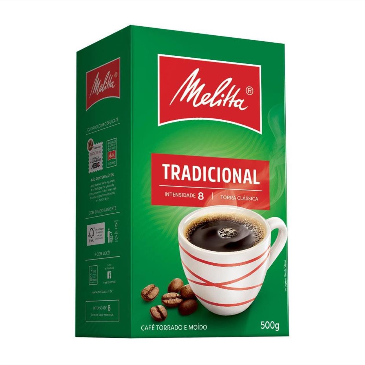 Café Torrado e Moído Melitta A Vácuo 500g