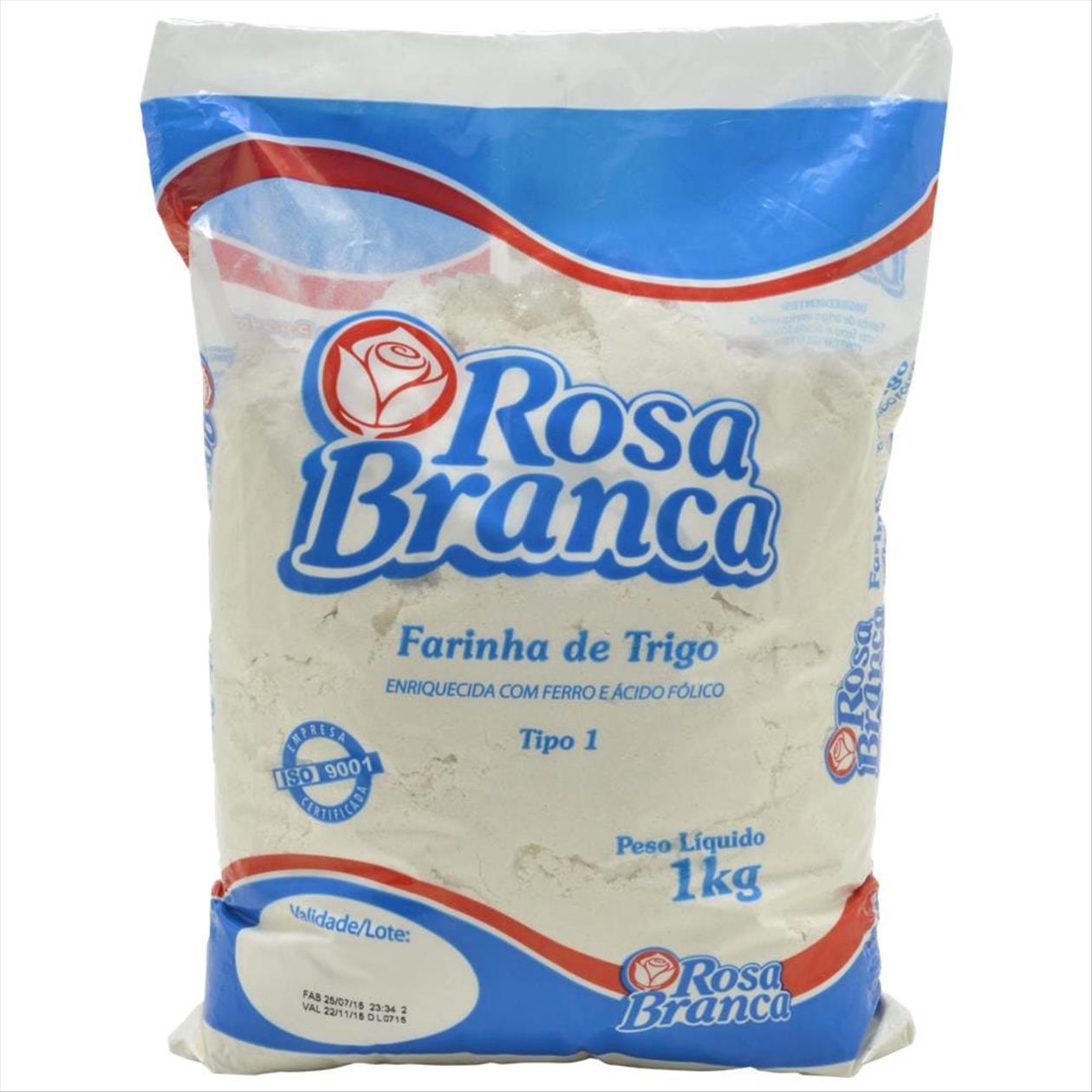 Farinha De Trigo Rosa Branca 1Kg