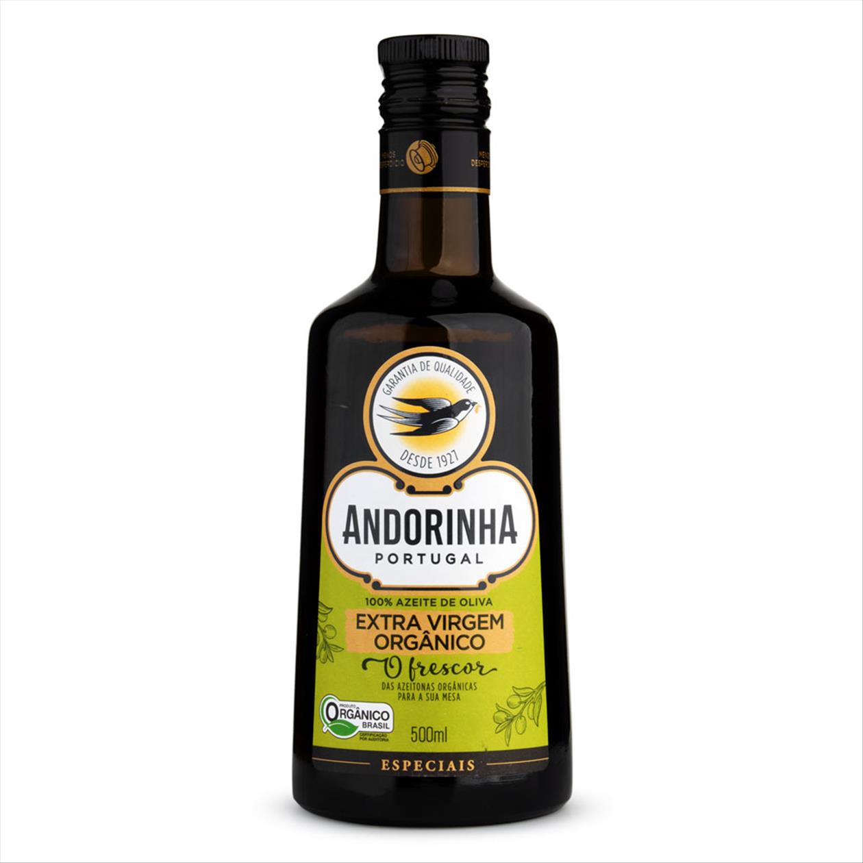 Azeite Extra Virgem Orgânico Andorinha Vidro 500ml