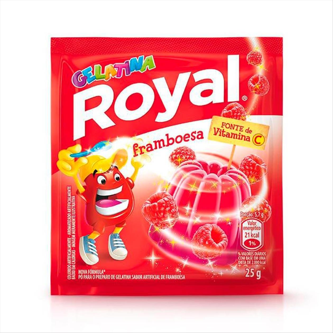 Gelatina Em Pó Royal Framboesa Sachê 25