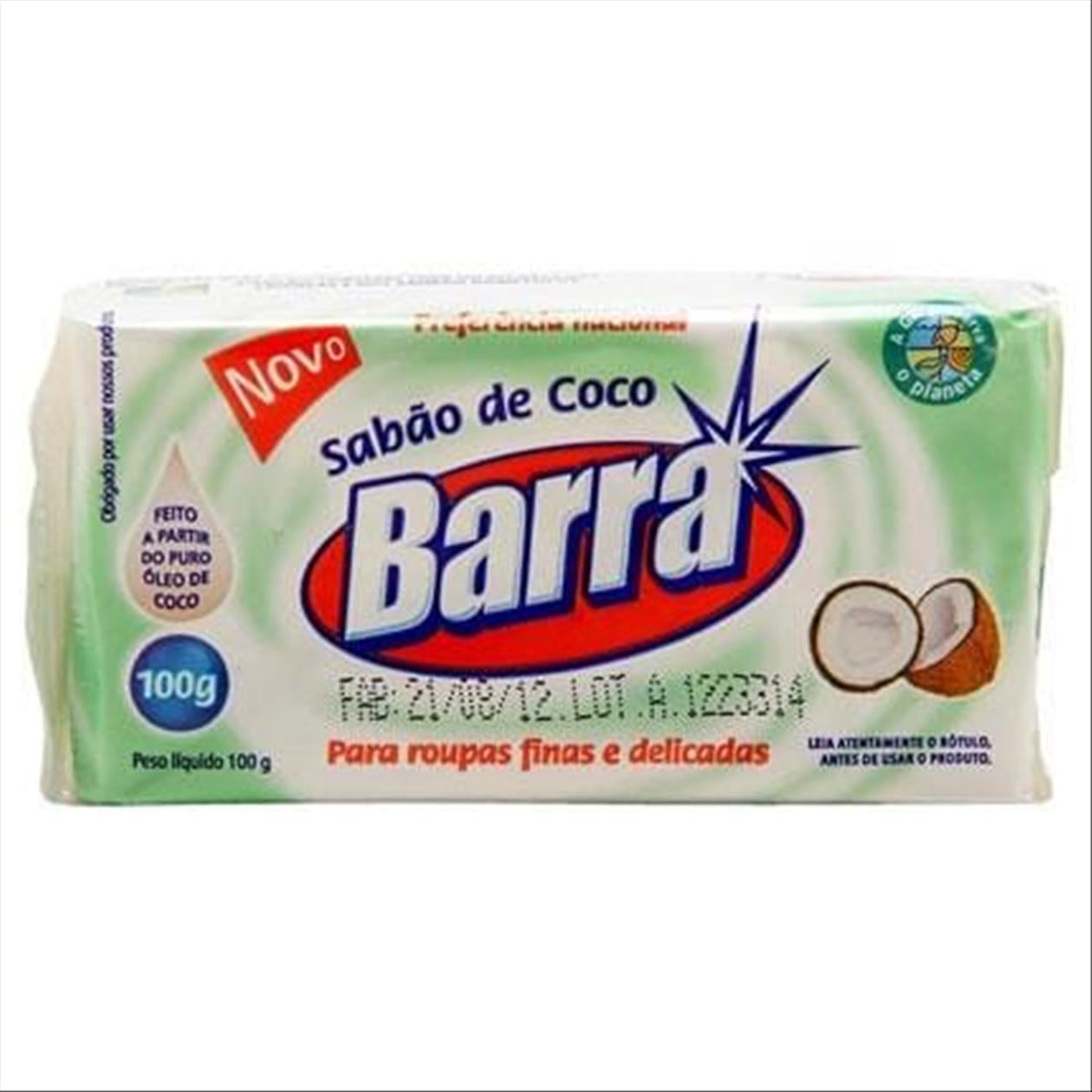 Sabão De Coco Barra 100g