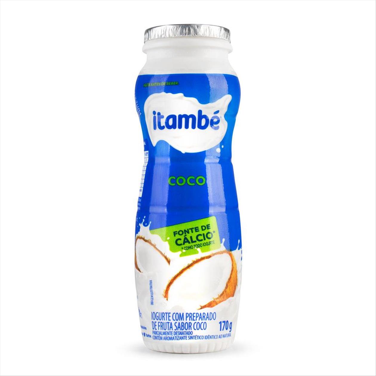 Iogurte Liquido Itambé Coco Garrafa 170g