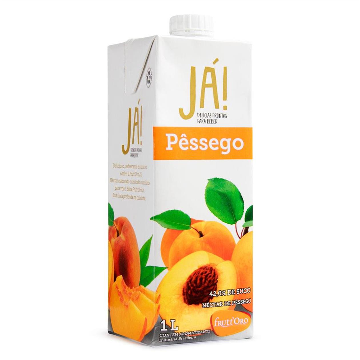 Néctar Já Pêssego Tetra Pak 1L