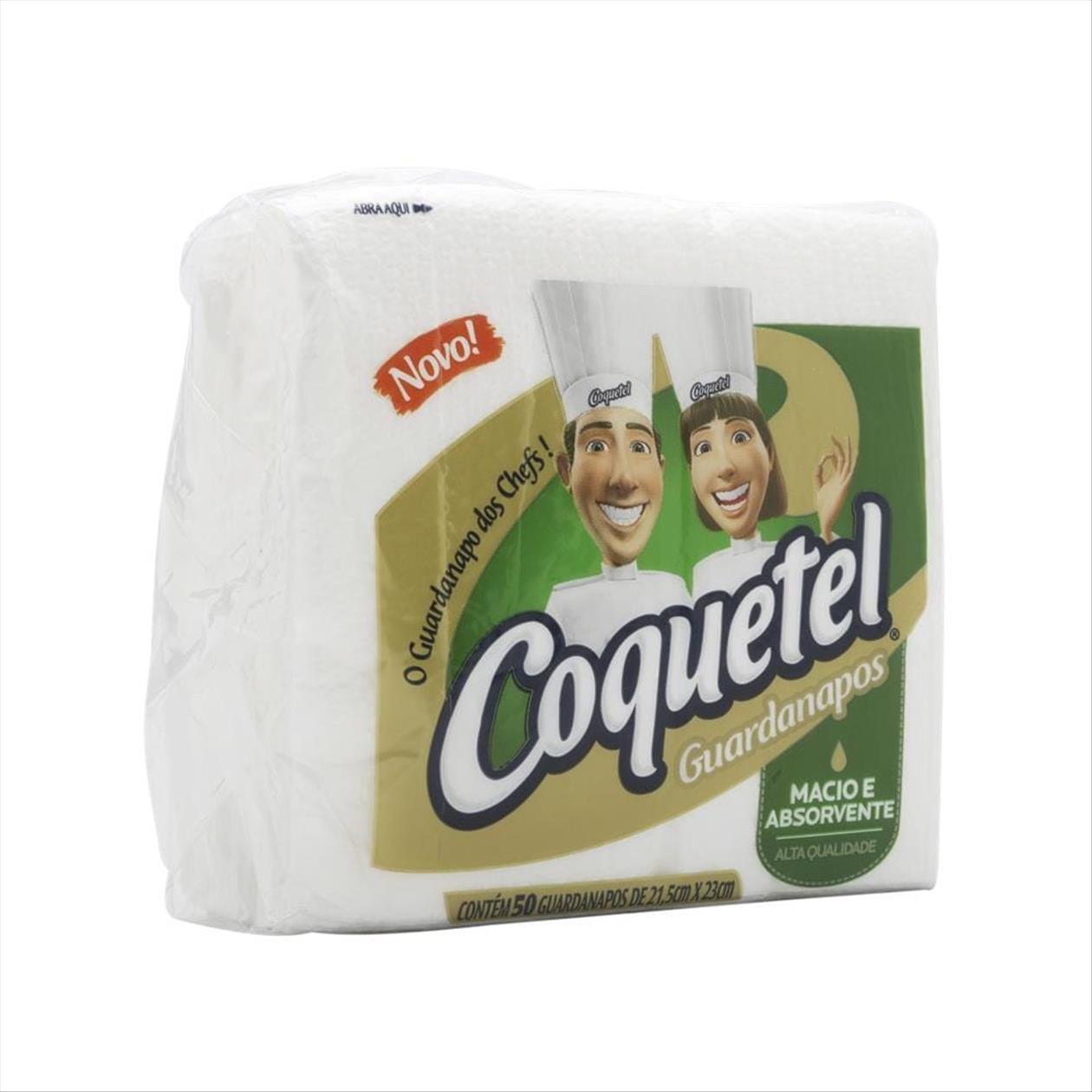 Guardanapo Coquetel 21,5cm X23cm com 50 Unidades