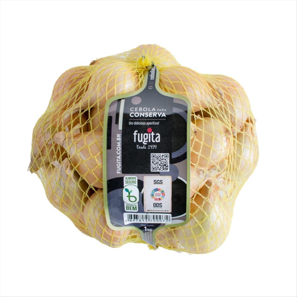 Cebola Para Conserva Fugita Rede 1kg