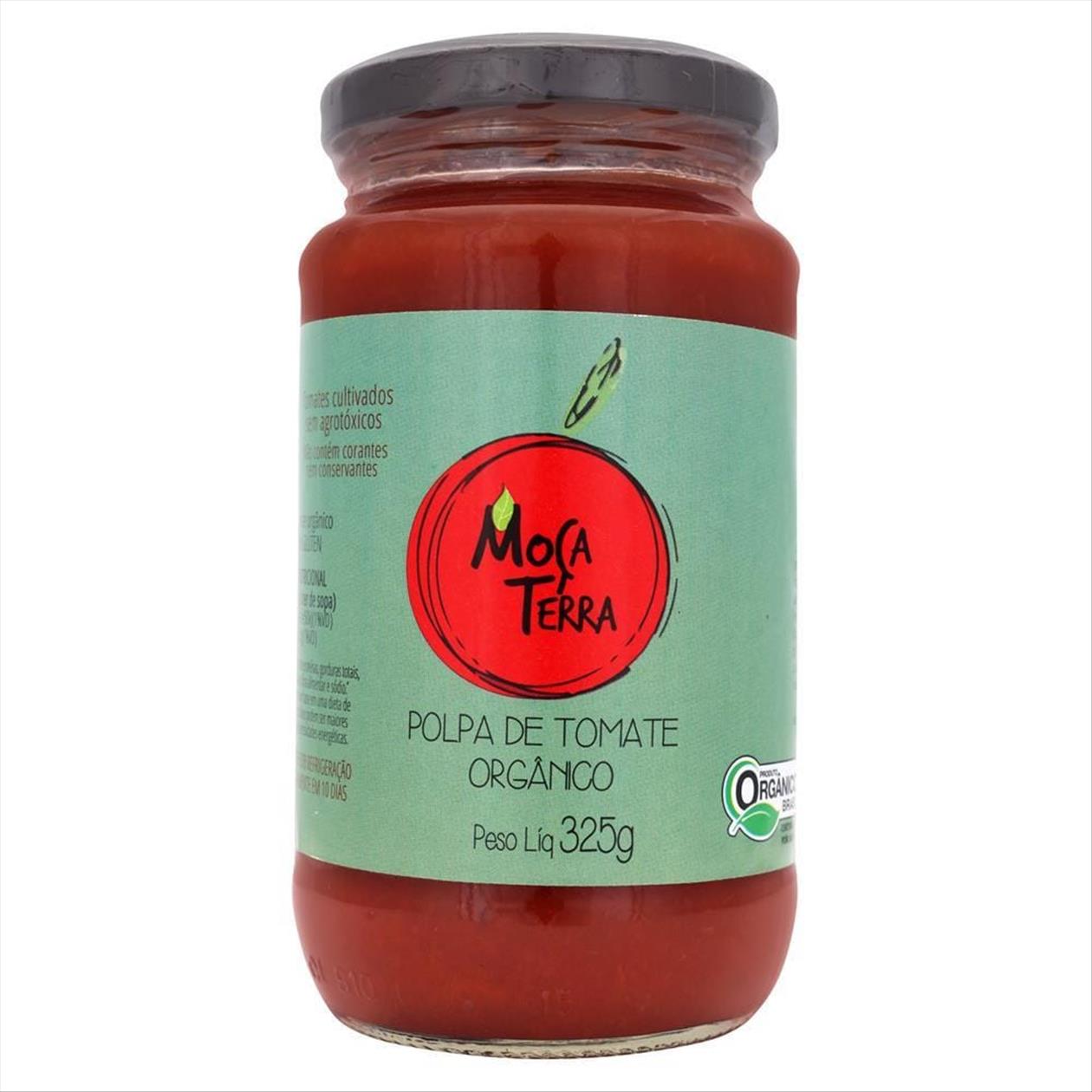 Polpa De Tomate Orgânico Moça Terra Vidro 325g