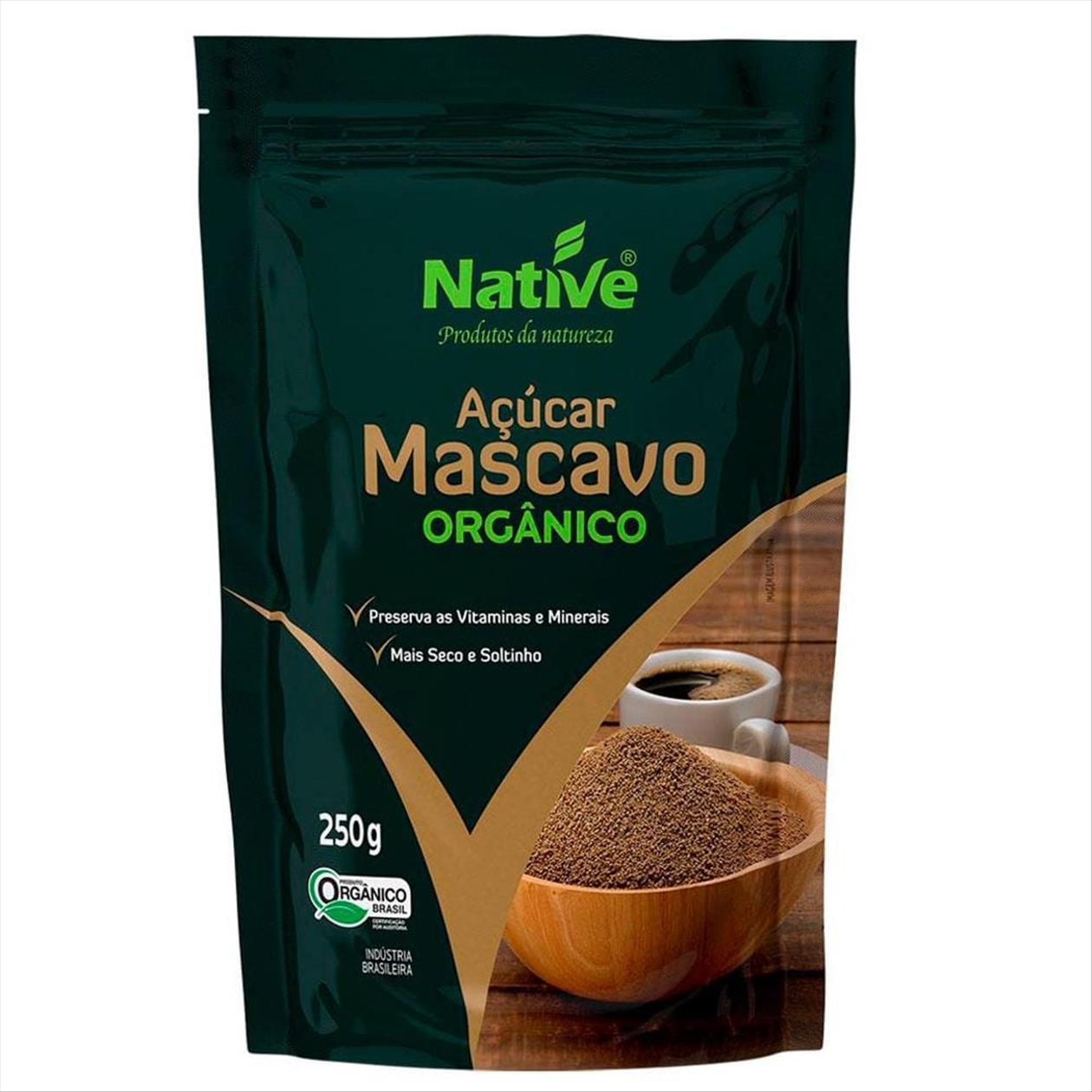 Açúcar Mascavo Orgânico Native Zip Lock 250g