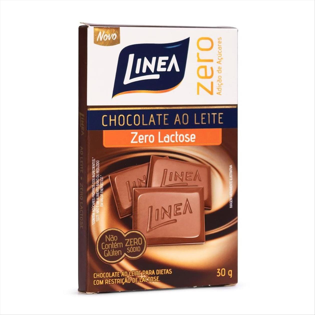 Chocolate Ao Leite Zero Açúcar Zero Lactose Linea 30g