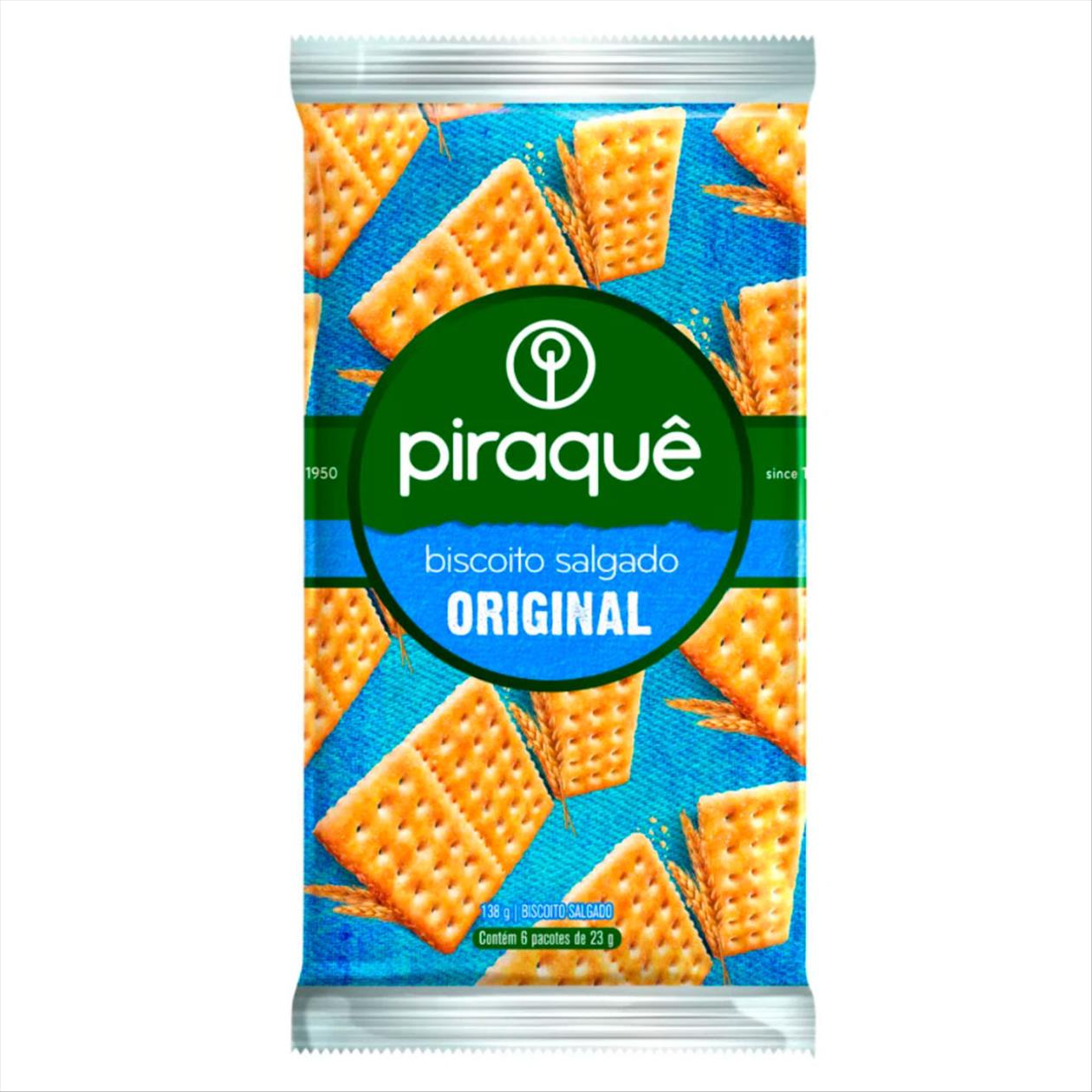 Biscoito Salgado Piraquê Pacote 138g
