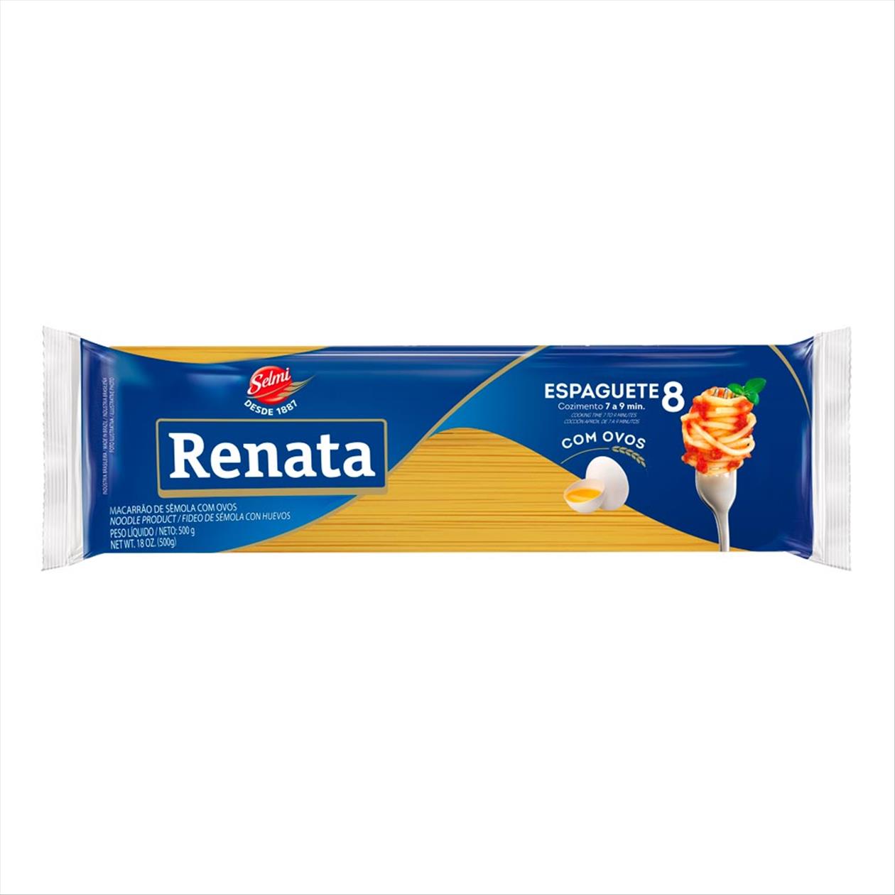 Espaguete 8 Com Ovos Renata 500g