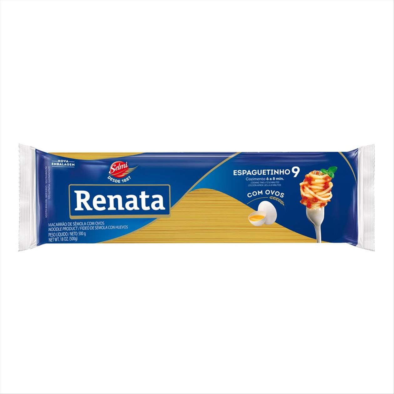 Espaguetinho 9 Com Ovos Renata 500g