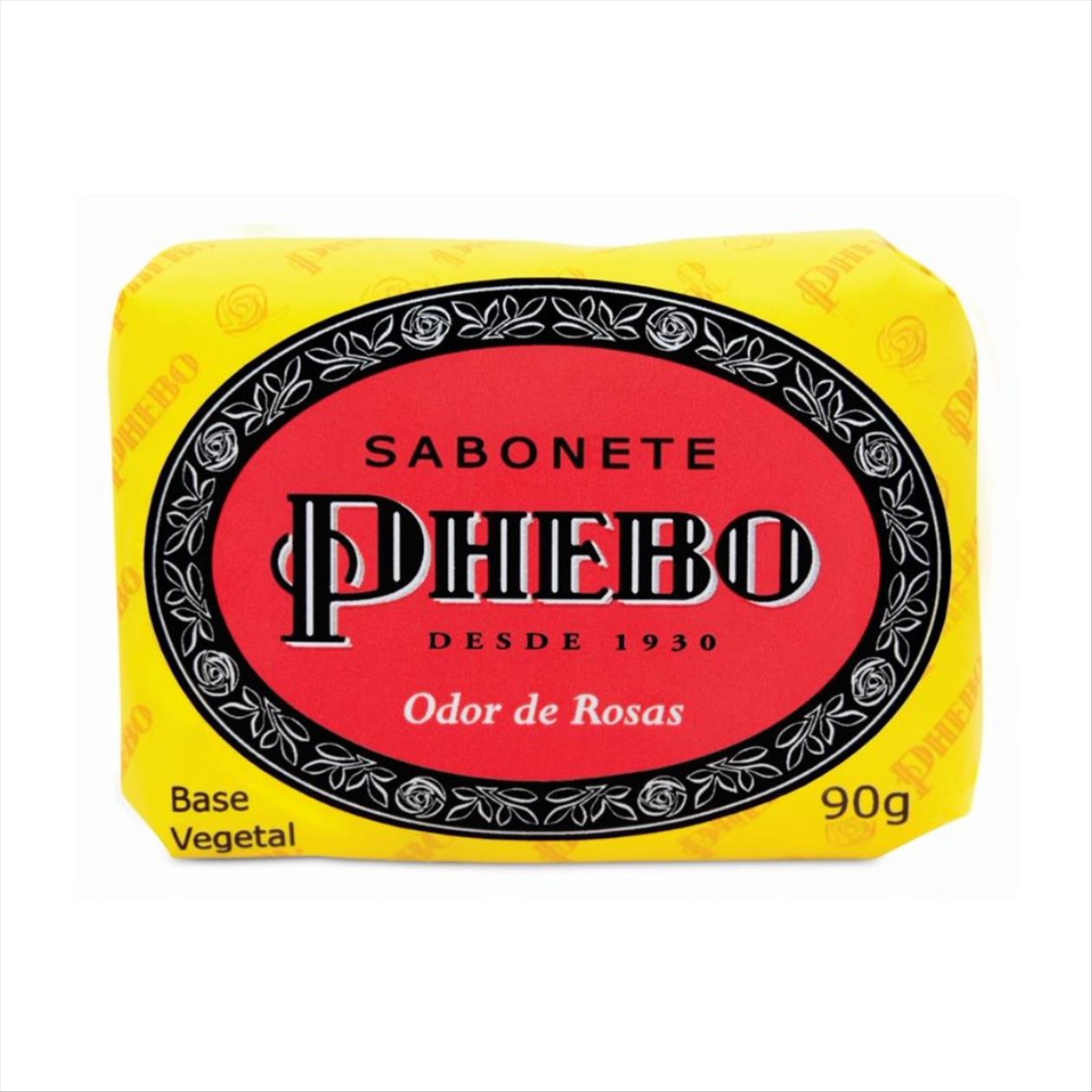 Sabonete Vegetal Glicerinado Phebo Odor De Rosas 90g