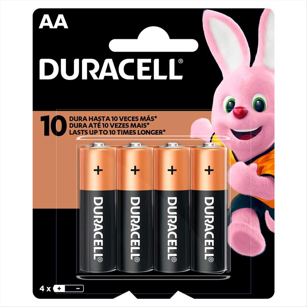 Pilha Duracell Pequena Aa 4 Unidades