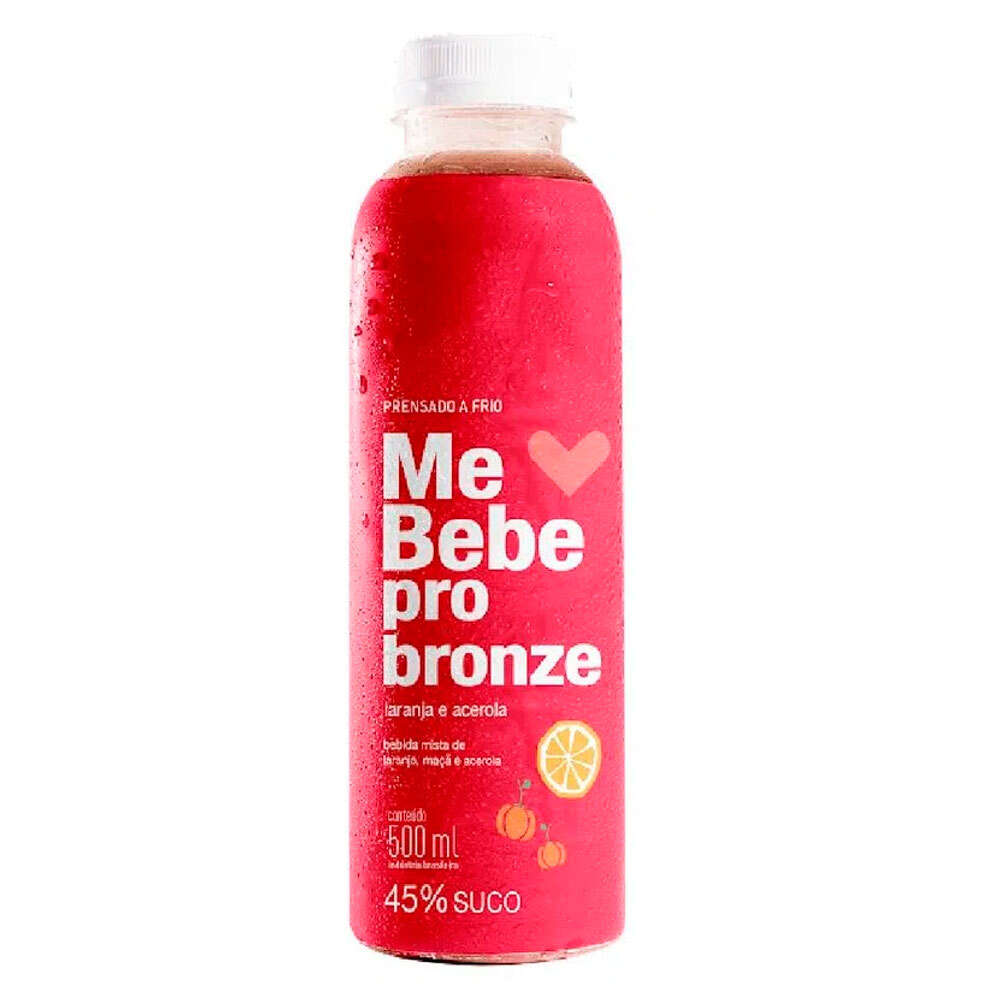 Suco Me Bebe pro Bronze Laranja e Acerola 500ml