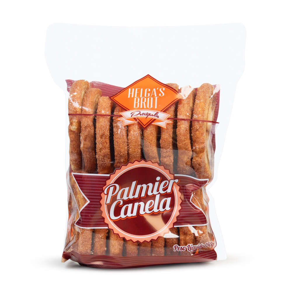 Biscoito Folhado Caramelizado Palmier Helgas Brot Petrópolis Canela 150g