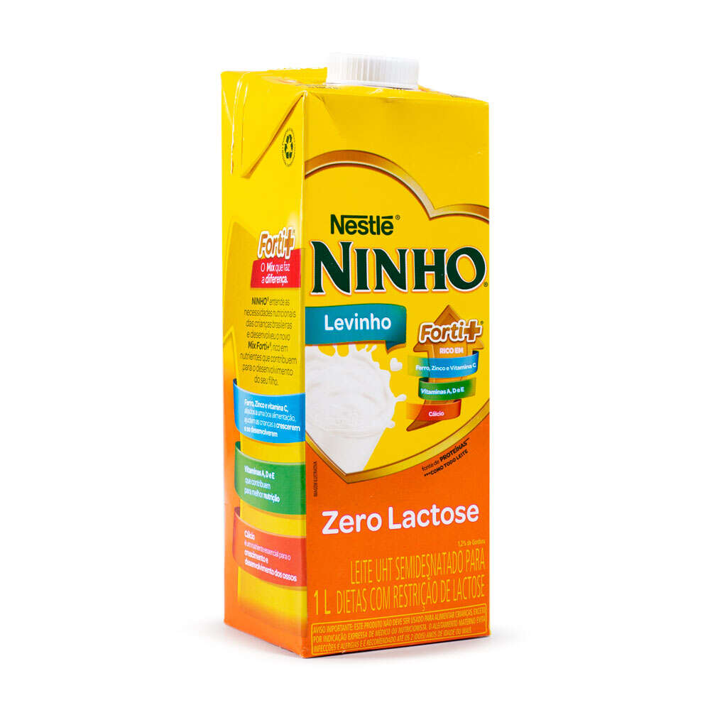 Leite Longa Vida Semidesnatado Zero Lactose Ninho Levinho 1L