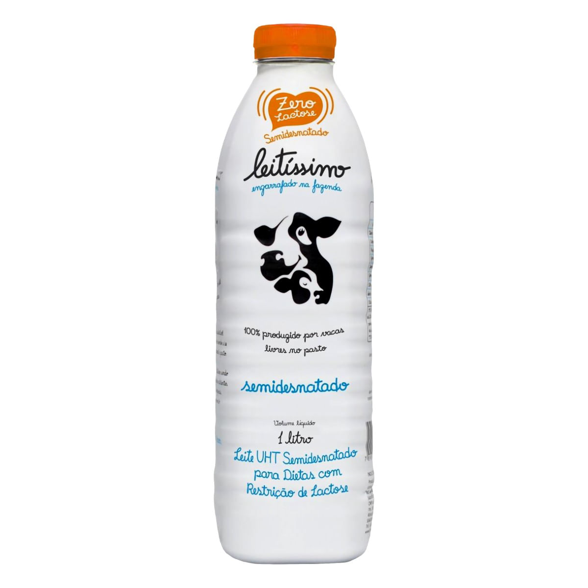 Leite UHT Semidesnatado Zero Lactose Leitíssimo Garrafa 1l