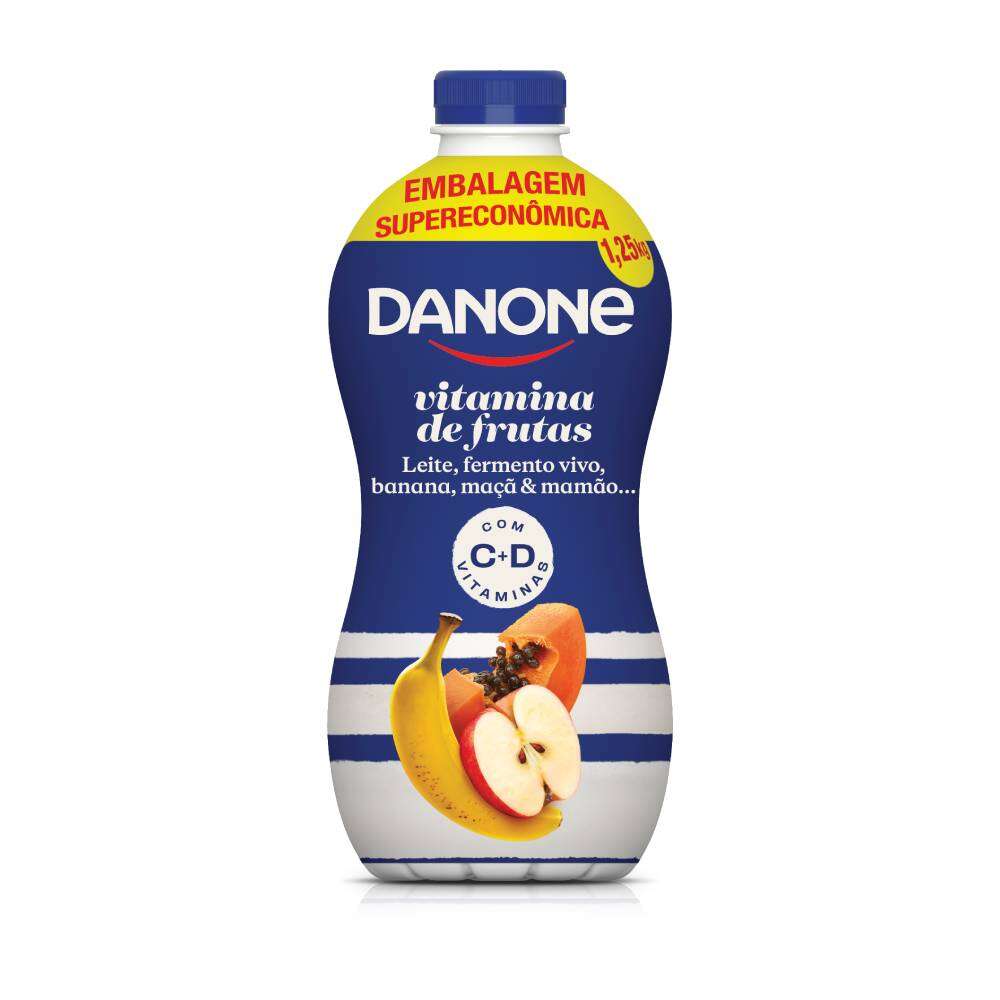 Iogurte Danone Vitamina de Frutas Garrafa 1,25kg