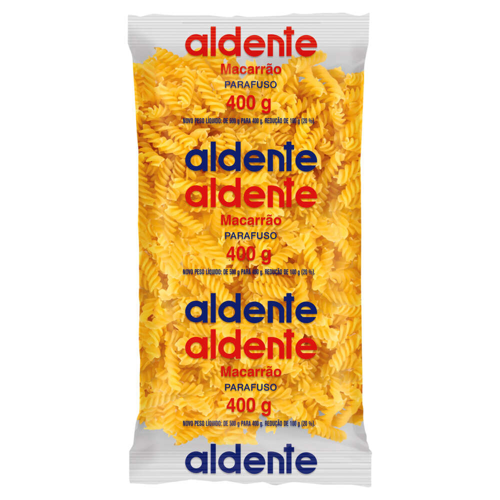 Macarrão Parafuso Aldente Pacote 400g