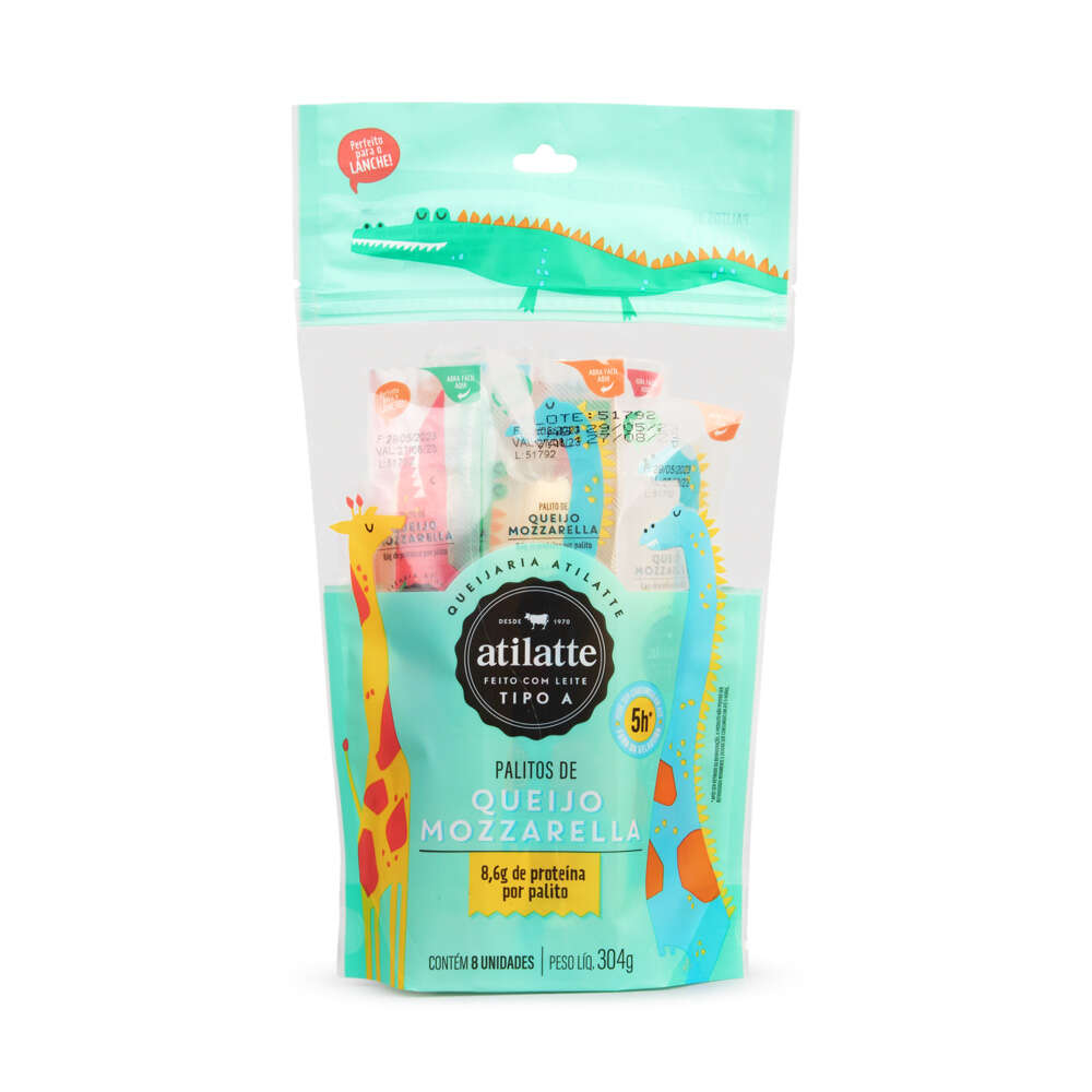 Queijo Mozzarella Palito Atilatte 304g