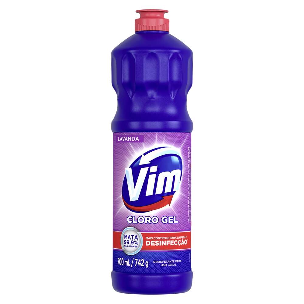 Desinfetante Vim Cloro Gel Lavanda 700 mL