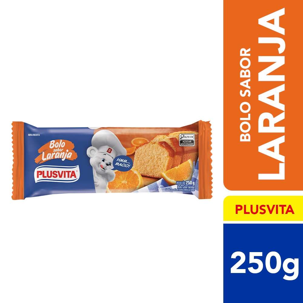 Bolo Plusvita Laranja 250g