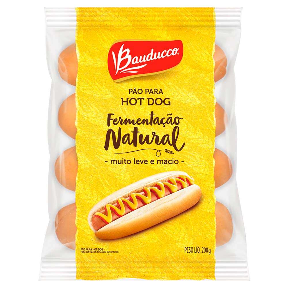 Pão para Hot-Dog Bauducco Pacote 200g