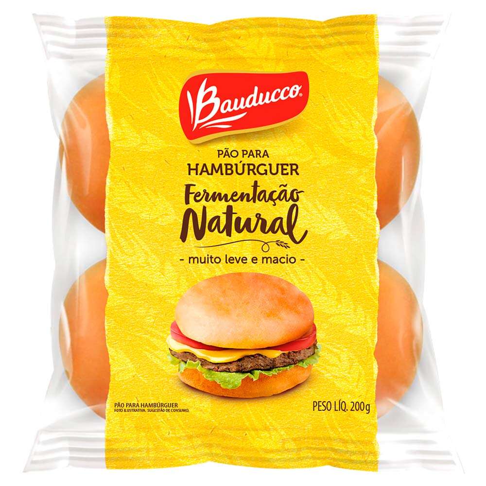 Pão de Hambúrguer Bauducco Tradicional 200g