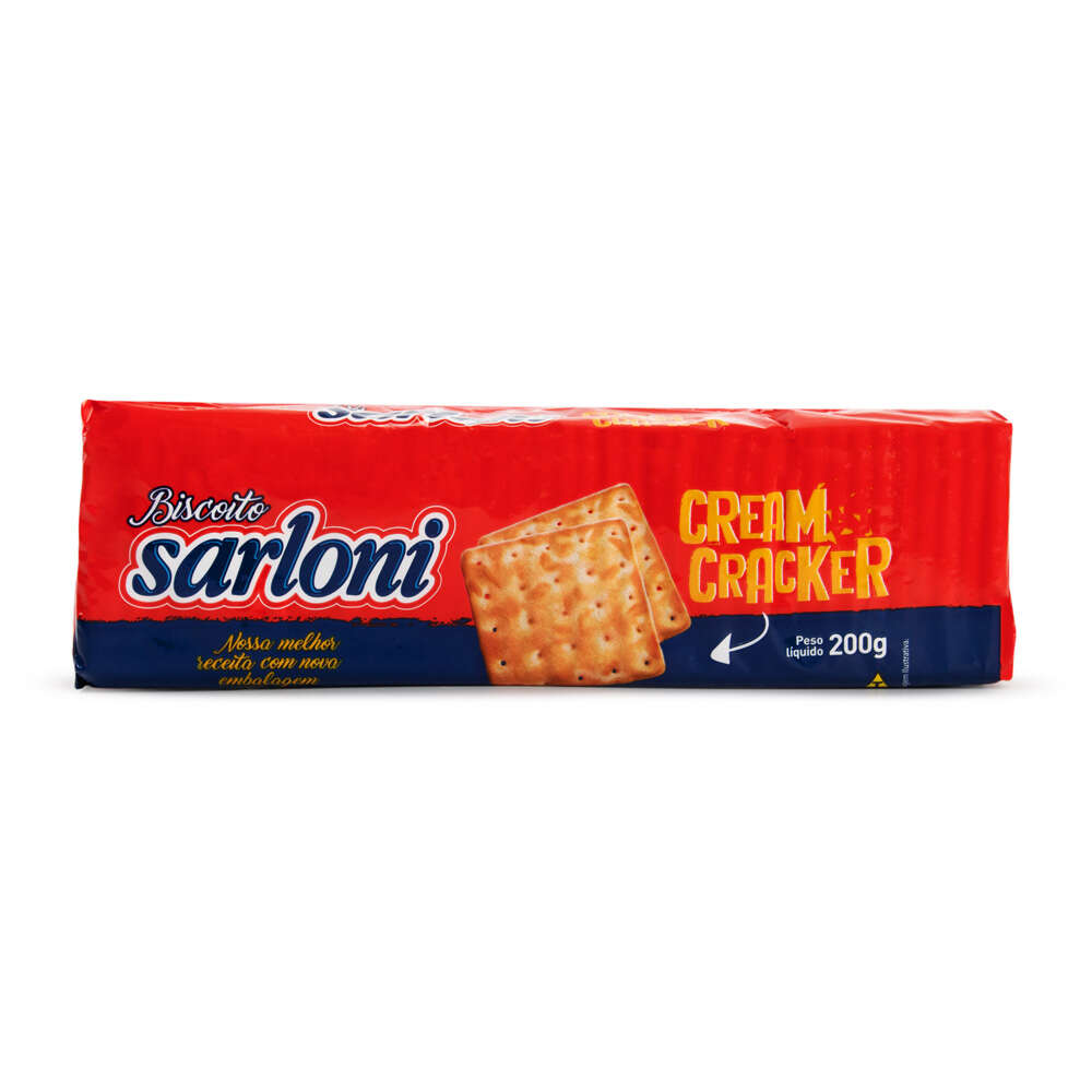 Biscoito Sarloni Cream Cracker 200g