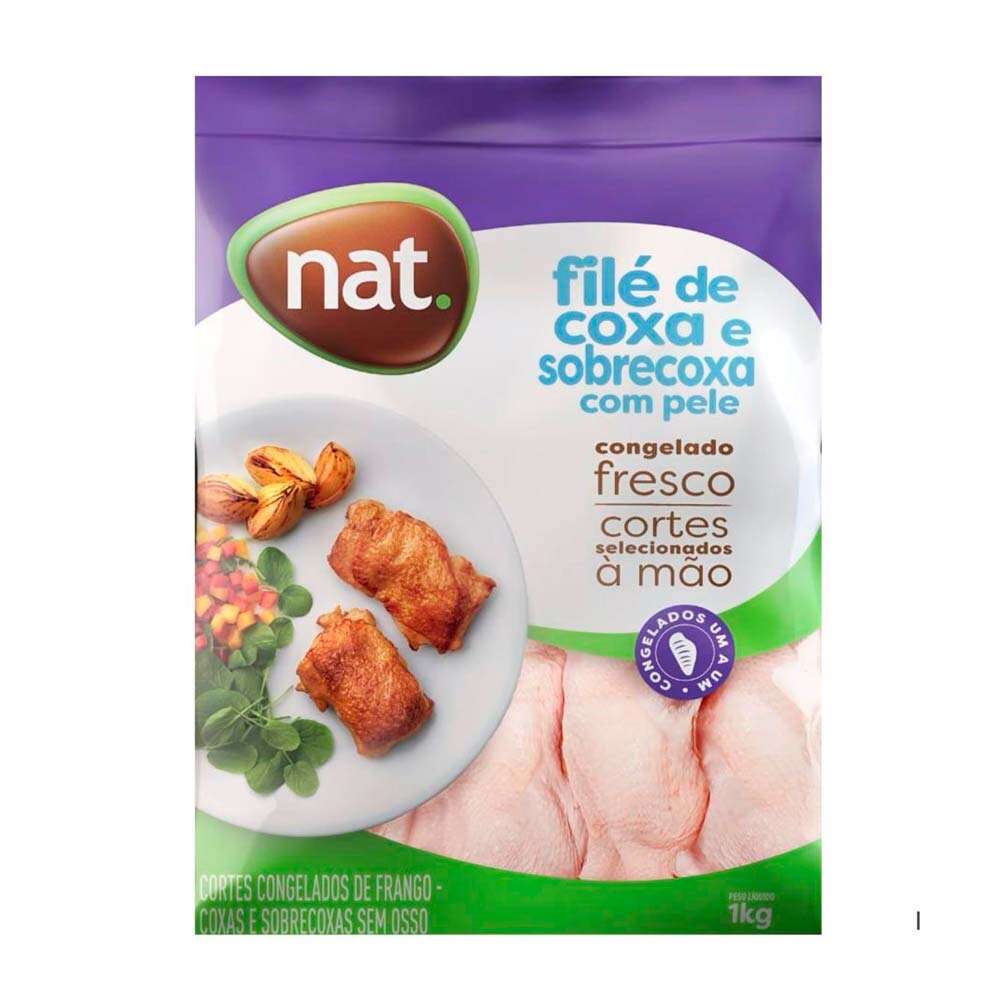 Filé de Coxa e Sobrecoxa Nat 1kg