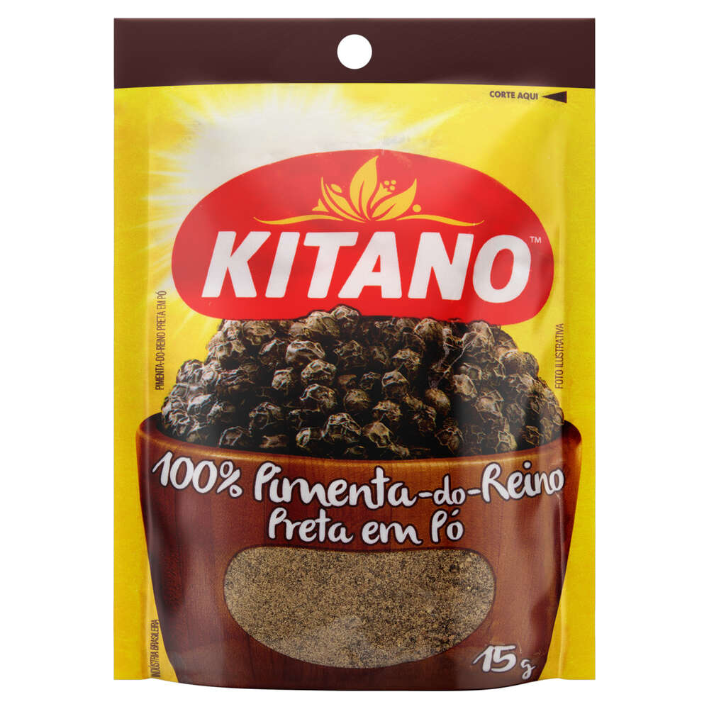 Pimenta do Reino Preta Moída Kitano 15g