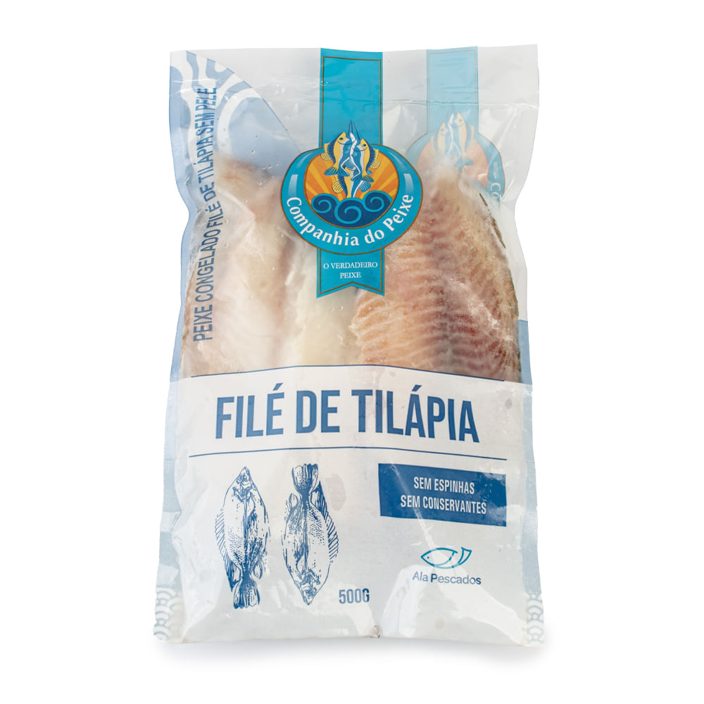 Filé de Tilápia Congelado Cia do Peixe 500g