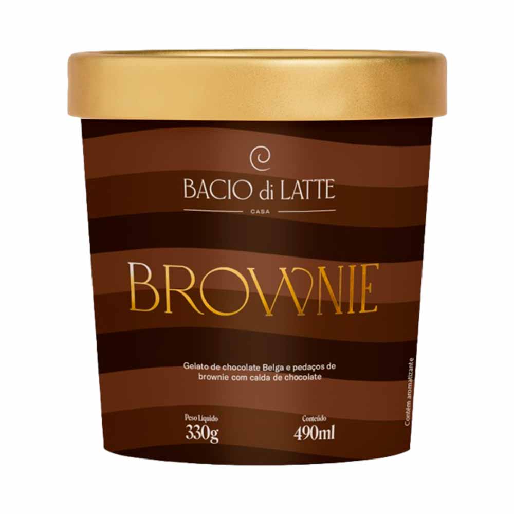 Sorvete Bacio Di Latte Brownie 490ml