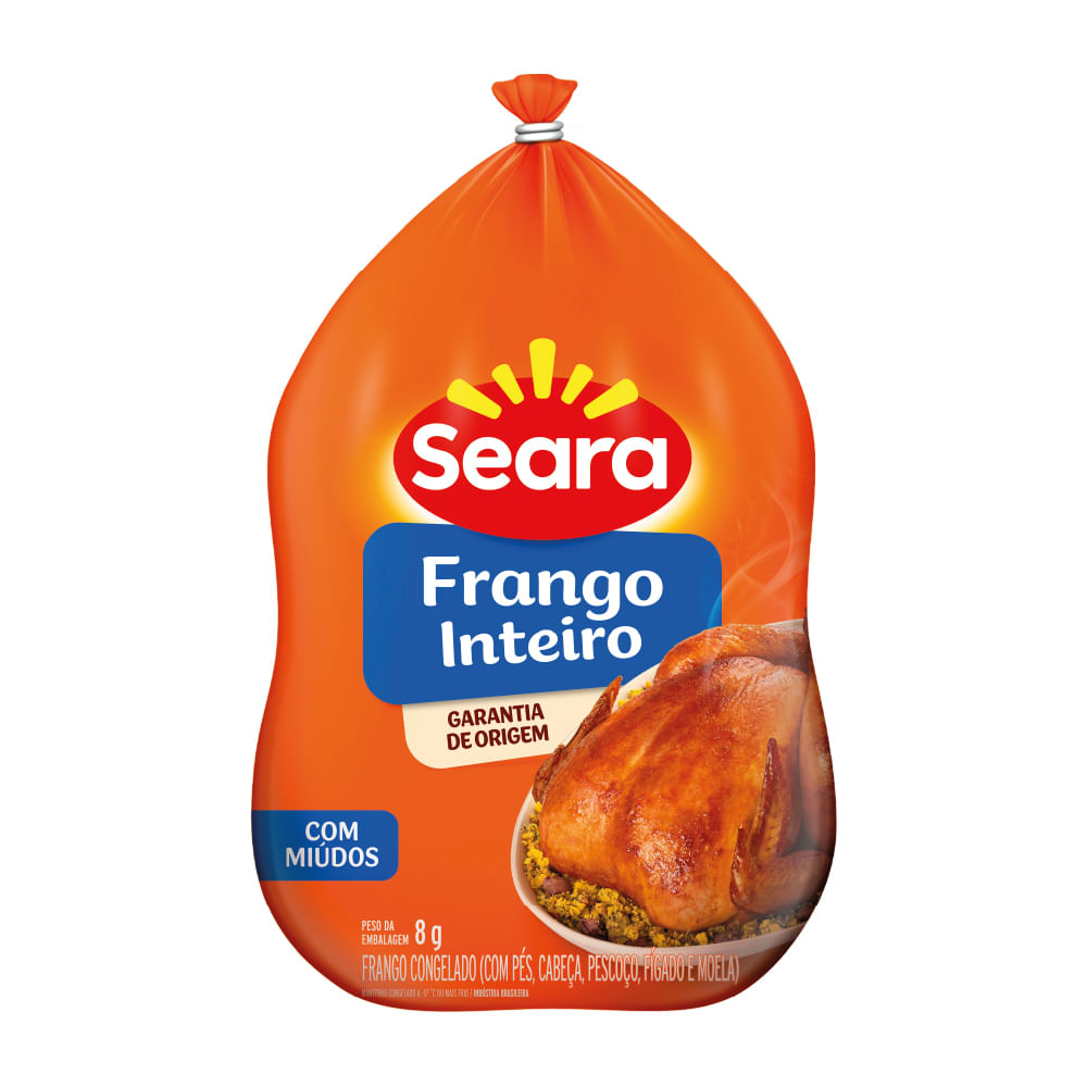 Frango Inteiro com Miúdos Seara 2,5Kg