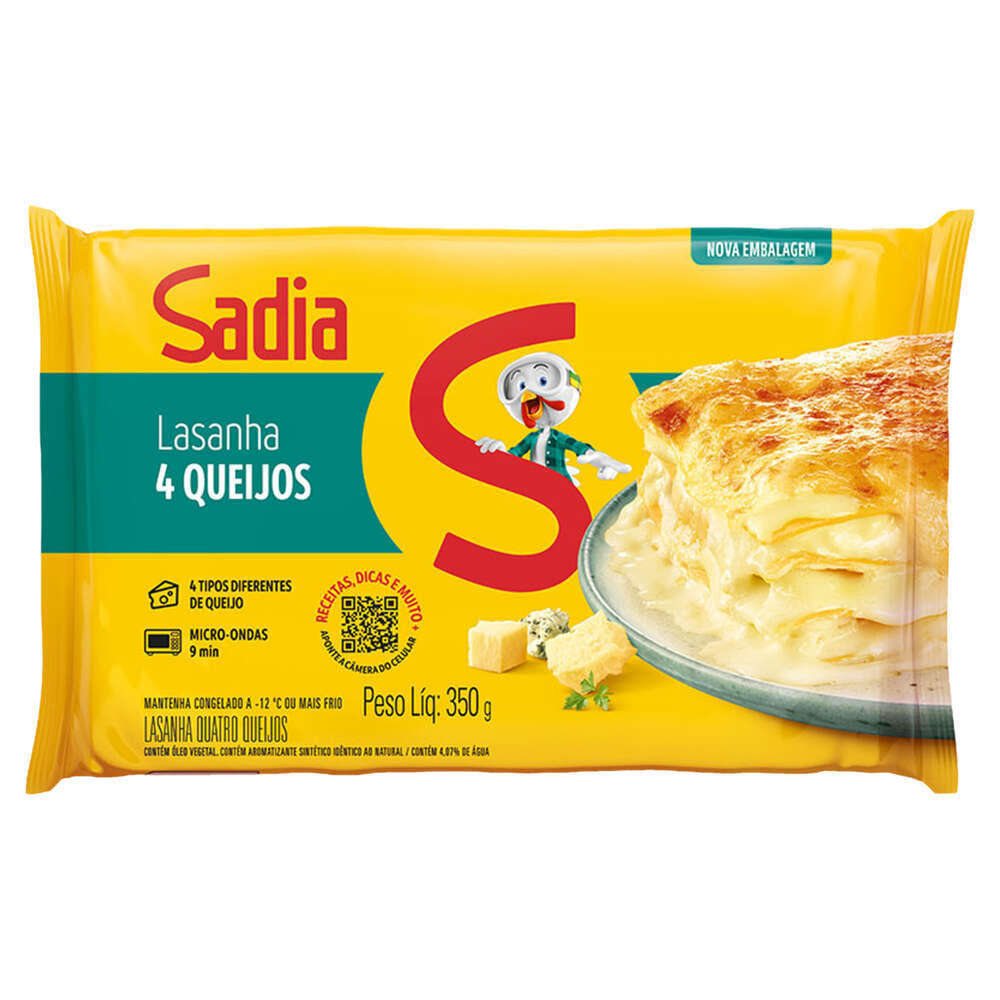 Mini Lasanha 4 Queijos Sadia  350g