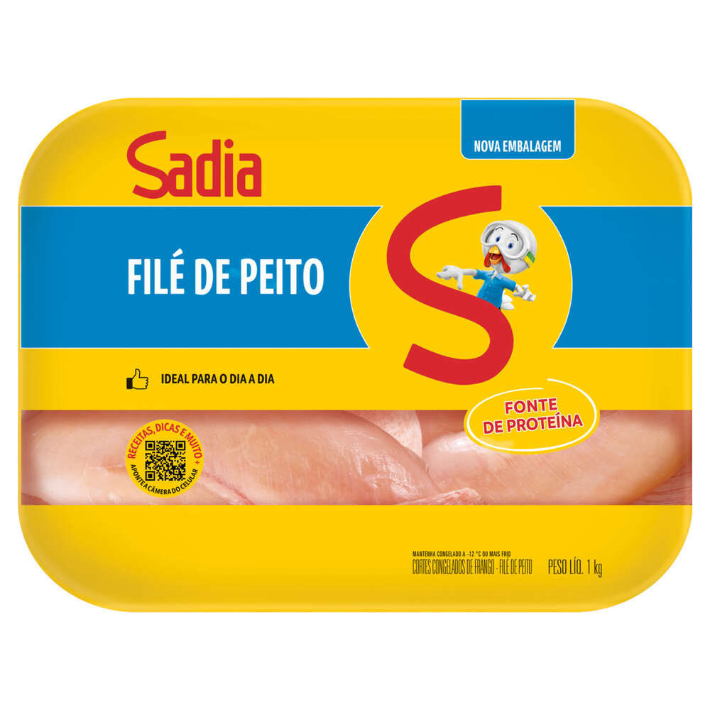Filé de Peito de Frango Sadia Bandeja 1kg