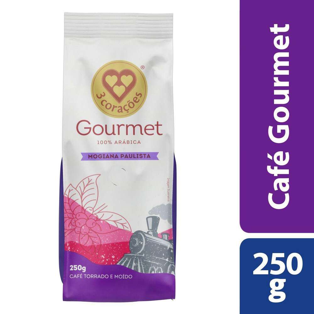 Café Moído Gourmet Mogiana Paulista 3 Corações 250g