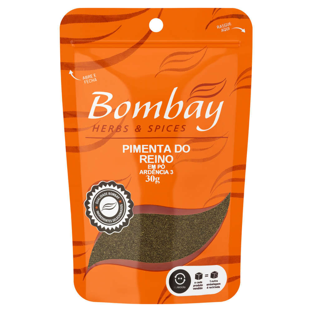 Pimenta do Reino em Pó  Bombay 30g