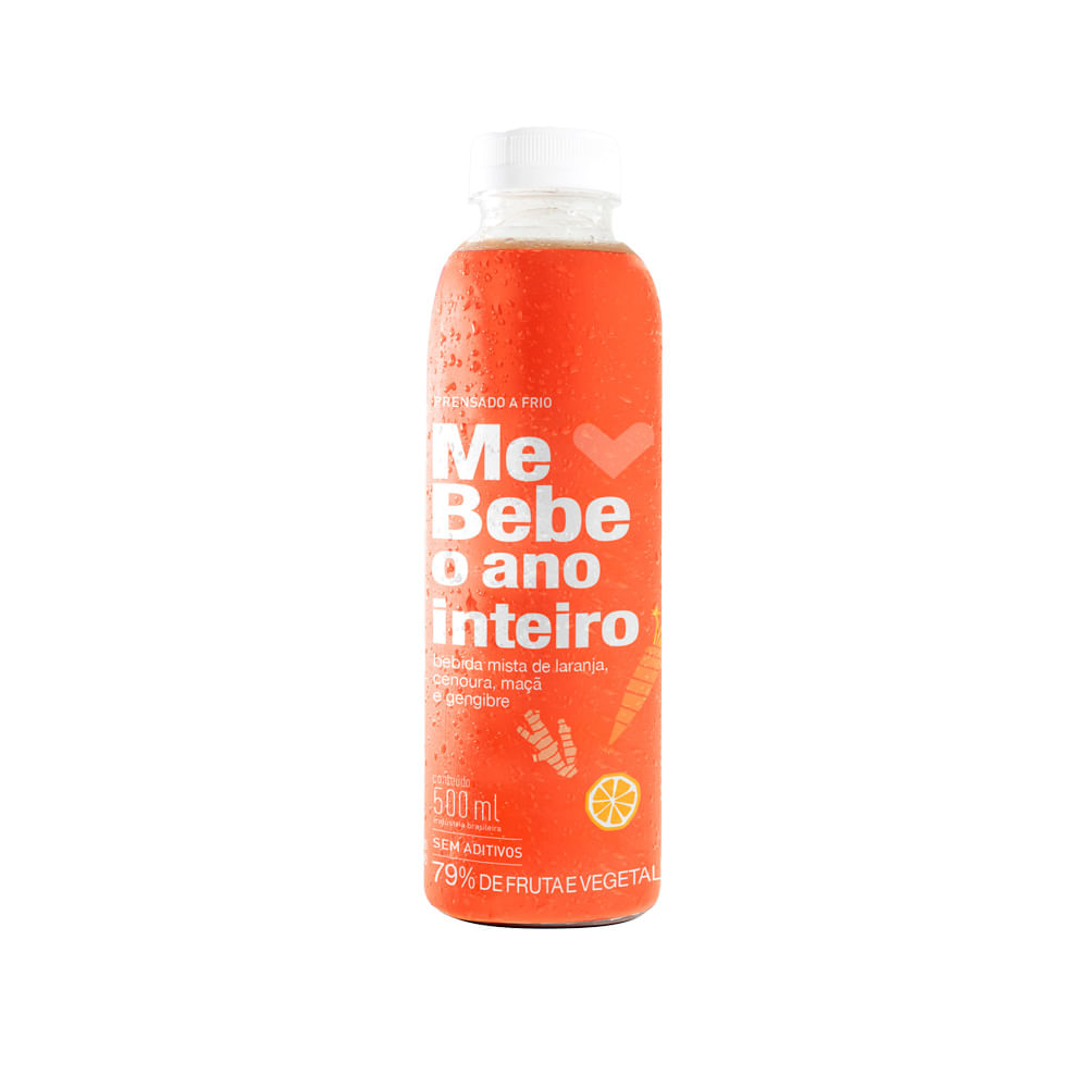 Suco Me Bebe O Ano Inteiro Laranja, Cenoura, Maçã e Gengibre 500ml