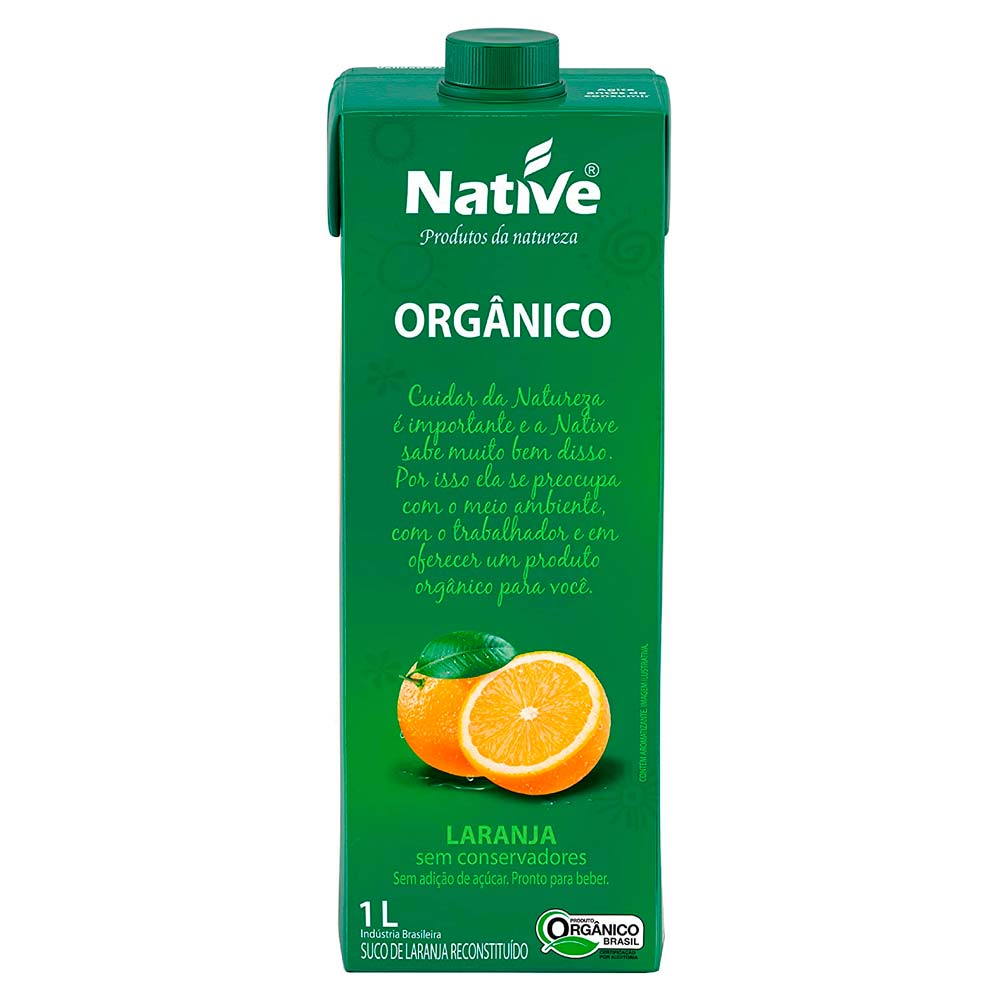 Suco Pronto Orgânico Native Laranja Tetra Pak 1 L