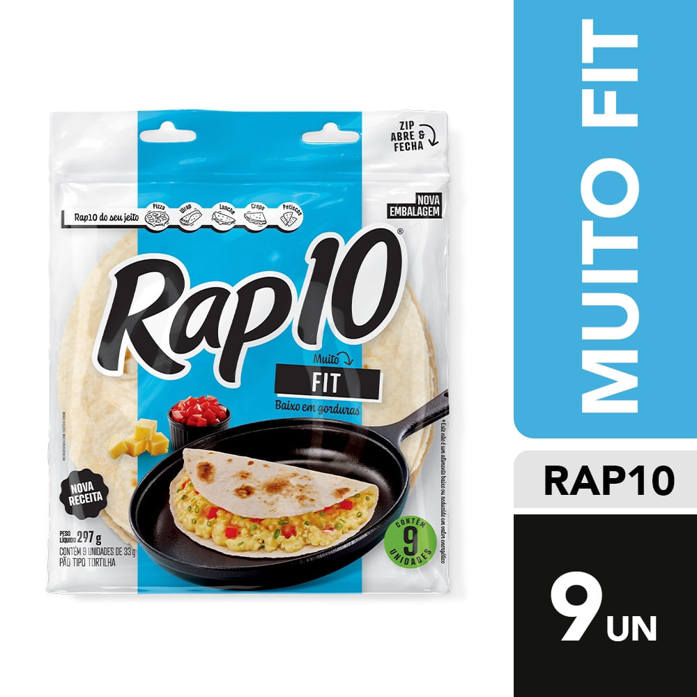 Pão Tortilha Muito Fit Rap10 297g