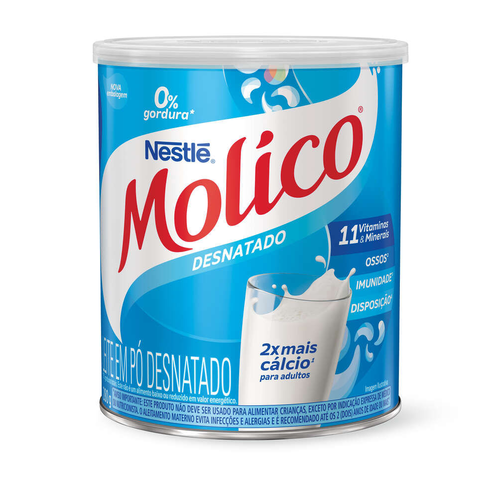 Leite Em Pó Molico Desnatado Lata 280g