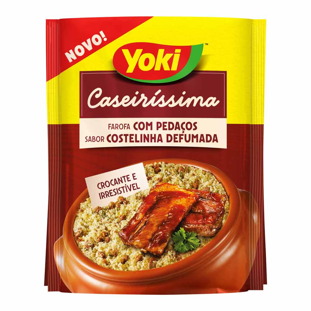 Farofa Yoki Caseiríssima com Pedaços de Costelinha 200g