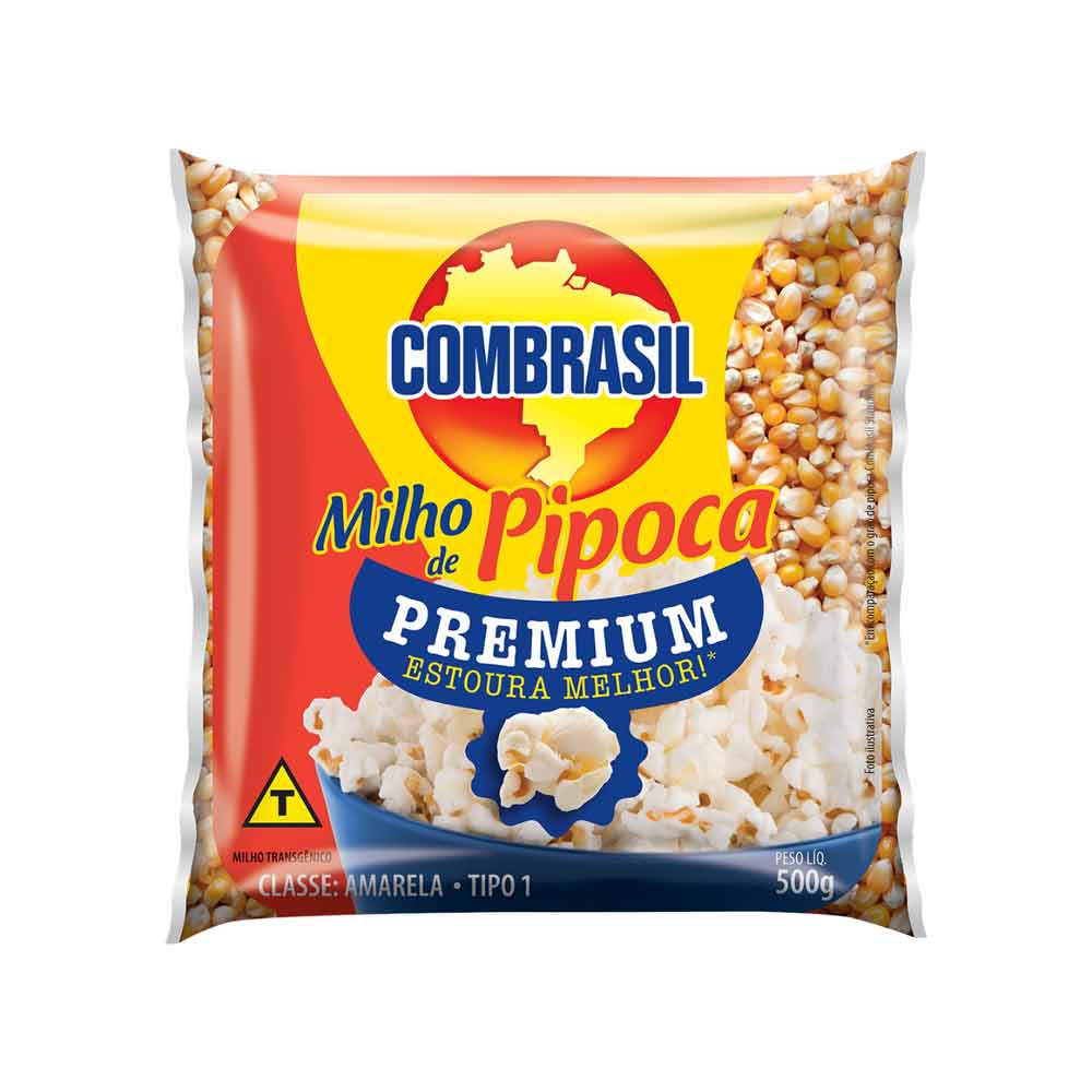 Milho para Pipoca Tipo 1 Combrasil 500g