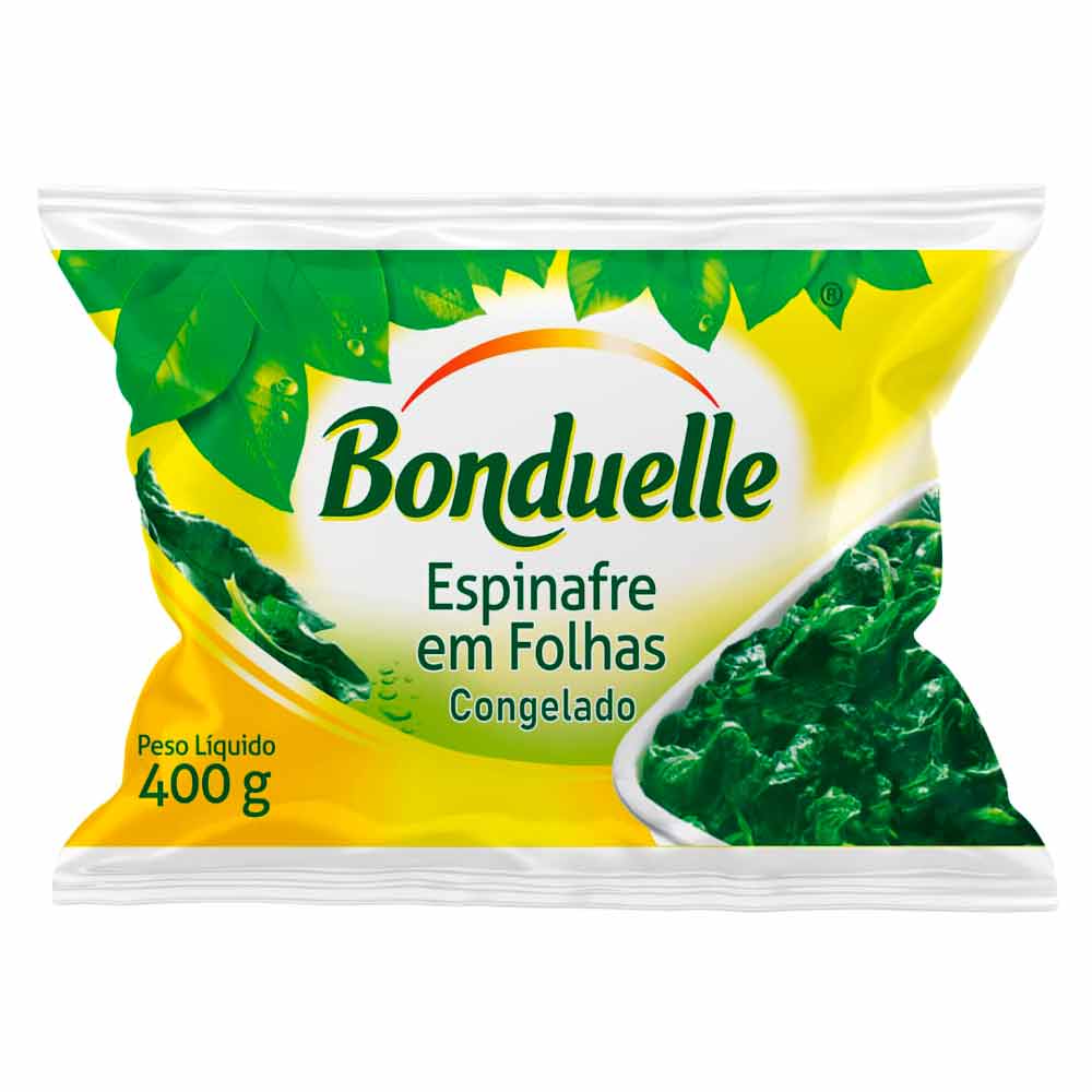 Espinafre Congelado Em Folhas Bonduelle 400g