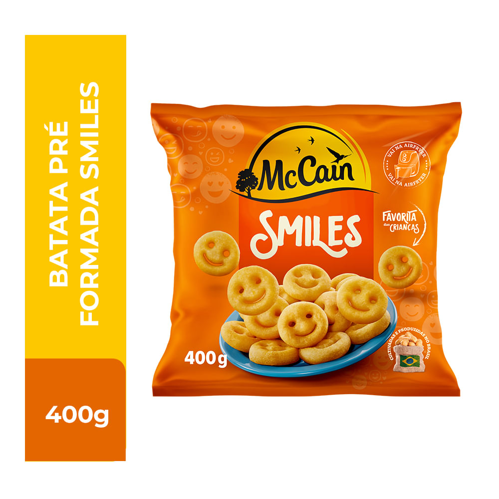 Batata Congelada McCain Smiles 400g