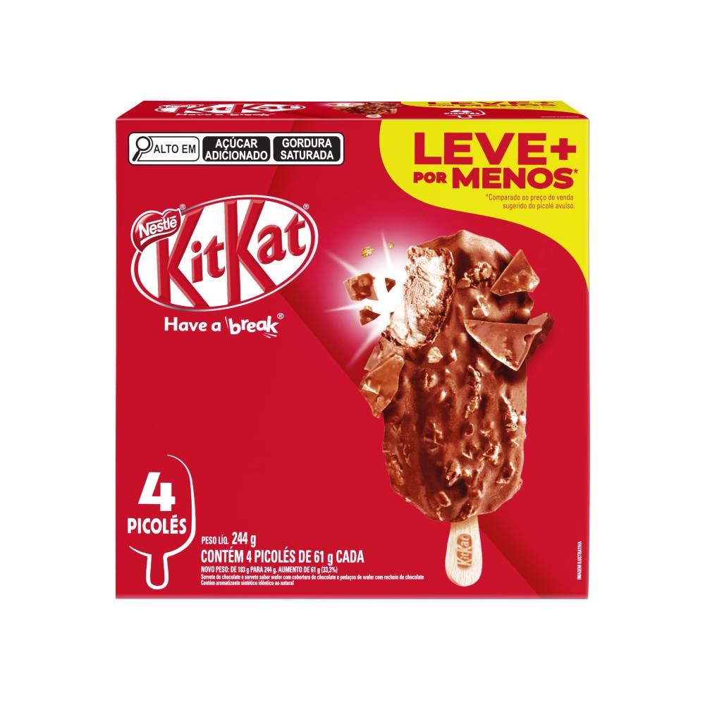 Picolé Kit Kat Stick Multipack 244g